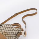 GUCCI Diamante Sukey Hand Bag Canvas 2way Beige Gold 247902 Auth 201967A-10