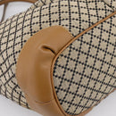 GUCCI Diamante Sukey Hand Bag Canvas 2way Beige Gold 247902 Auth 201967A-15