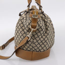 GUCCI Diamante Sukey Hand Bag Canvas 2way Beige Gold 247902 Auth 201967A-5