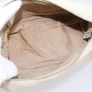 BOTTEGA VENETA Shoulder Bag Leather White Gold Auth 201972-16