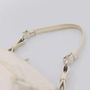 BOTTEGA VENETA Shoulder Bag Leather White Gold Auth 201972-8