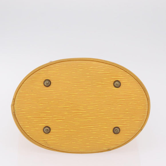 LOUIS VUITTON Epi Bucket PM Shoulder Bag SPO Yellow LV Auth 201976V