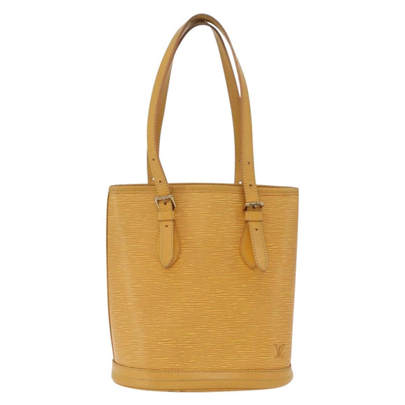 LOUIS VUITTON Epi Bucket PM Shoulder Bag SPO Yellow LV Auth 201976V