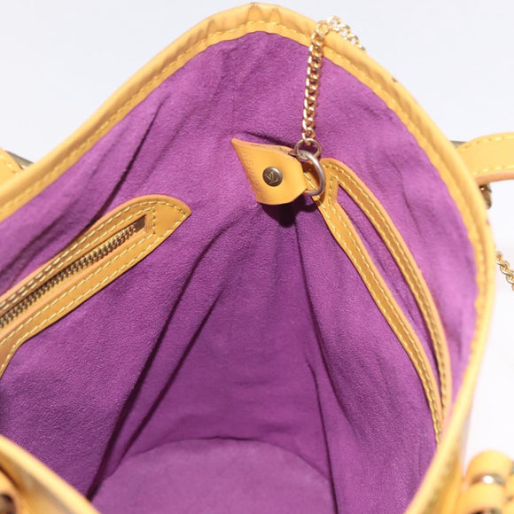 LOUIS VUITTON Epi Bucket PM Shoulder Bag SPO Yellow LV Auth 201976V