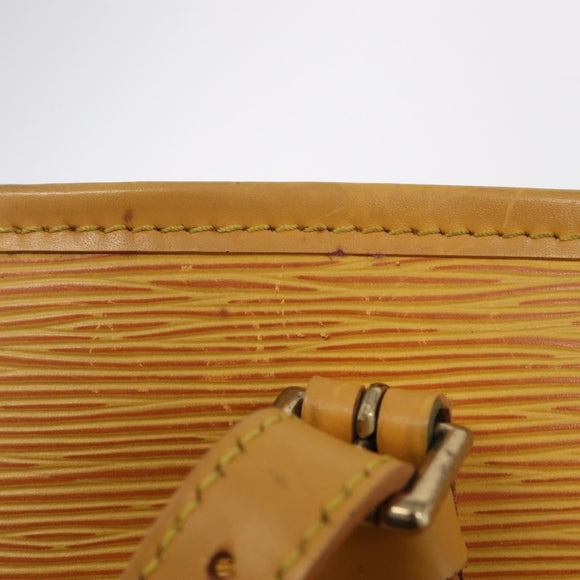 LOUIS VUITTON Epi Bucket PM Shoulder Bag SPO Yellow LV Auth 201976V