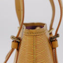 LOUIS VUITTON Epi Bucket PM Shoulder Bag SPO Yellow LV Auth 201976V-5