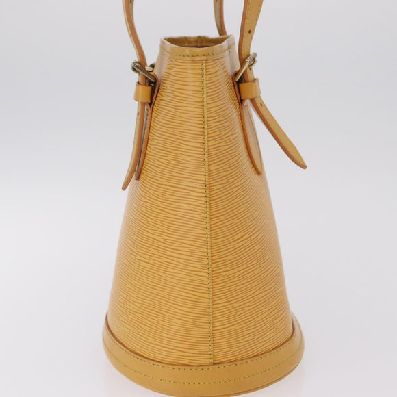 LOUIS VUITTON Epi Bucket PM Shoulder Bag SPO Yellow LV Auth 201976V