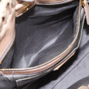 Miu Miu Hand Bag Vitello Lux Leather 2way Beige Gold Auth 201979A-22