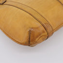 Christian Dior Tote Bag Leather Beige Auth 201982-16