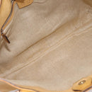Christian Dior Tote Bag Leather Beige Auth 201982-10