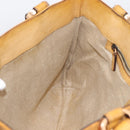 Christian Dior Tote Bag Leather Beige Auth 201982-19