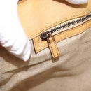 Christian Dior Tote Bag Leather Beige Auth 201982-20
