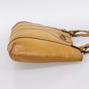 Christian Dior Tote Bag Leather Beige Auth 201982-4