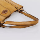 Christian Dior Tote Bag Leather Beige Auth 201982-7