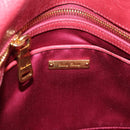 Miu Miu Matelasse Hand Bag Leather 2way Pink Gold Auth 201984A-23