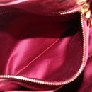 Miu Miu Matelasse Hand Bag Leather 2way Pink Gold Auth 201984A-31