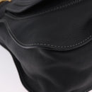 Chloe Mercy Hand Bag Leather Black Gold Auth 201985V-9