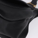 Chloe Mercy Hand Bag Leather Black Gold Auth 201985V-14