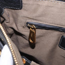 Chloe Mercy Hand Bag Leather Black Gold Auth 201985V-20