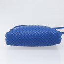 BOTTEGA VENETA INTRECCIATO Shoulder Bag Leather Blue Auth 201989V-5