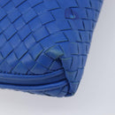BOTTEGA VENETA INTRECCIATO Shoulder Bag Leather Blue Auth 201989V-16