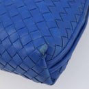 BOTTEGA VENETA INTRECCIATO Shoulder Bag Leather Blue Auth 201989V-9