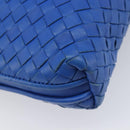 BOTTEGA VENETA INTRECCIATO Shoulder Bag Leather Blue Auth 201989V-17