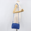 BOTTEGA VENETA INTRECCIATO Shoulder Bag Leather Blue Auth 201989V-24