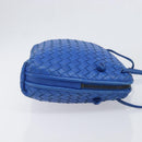 BOTTEGA VENETA INTRECCIATO Shoulder Bag Leather Blue Auth 201989V-3