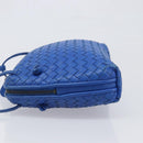 BOTTEGA VENETA INTRECCIATO Shoulder Bag Leather Blue Auth 201989V-4