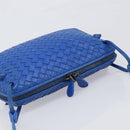 BOTTEGA VENETA INTRECCIATO Shoulder Bag Leather Blue Auth 201989V-6
