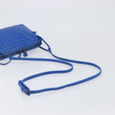 BOTTEGA VENETA INTRECCIATO Shoulder Bag Leather Blue Auth 201989V-7
