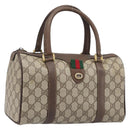 GUCCI GG Supreme Web Sherry Line Hand Bag PVC Beige Gold 39 02 006 Auth 201990-1