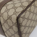 GUCCI GG Supreme Web Sherry Line Hand Bag PVC Beige Gold 39 02 006 Auth 201990-9