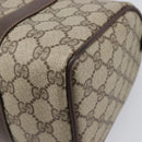 GUCCI GG Supreme Web Sherry Line Hand Bag PVC Beige Gold 39 02 006 Auth 201990-15