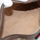 GUCCI GG Supreme Web Sherry Line Hand Bag PVC Beige Gold 39 02 006 Auth 201990-11