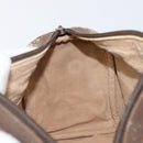 GUCCI GG Supreme Web Sherry Line Hand Bag PVC Beige Gold 39 02 006 Auth 201990-20