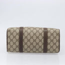 GUCCI GG Supreme Web Sherry Line Hand Bag PVC Beige Gold 39 02 006 Auth 201990-5