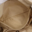 CHANEL V-Stitch Icon Series Chain Bag Canvas Beige Silver CC Auth 201991A-22