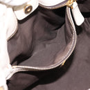 Miu Miu Hand Bag Vitellolux 2way White Gold Auth 201997A-21
