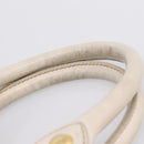 Miu Miu Hand Bag Vitellolux 2way White Gold Auth 201997A-9
