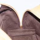 LOEWE Amazona 28 Hand Bag Leather Beige Gold Auth 202000A-23