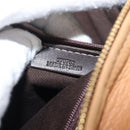 LOEWE Amazona 28 Hand Bag Leather Beige Gold Auth 202000A-11