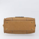 LOEWE Amazona 28 Hand Bag Leather Beige Gold Auth 202000A-5