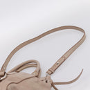 Miu Miu Hand Bag Vitellolux 2way Pink Silver Auth 202001A-14