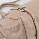 Miu Miu Hand Bag Vitellolux 2way Pink Silver Auth 202001A-15