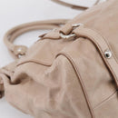 Miu Miu Hand Bag Vitellolux 2way Pink Silver Auth 202001A-17
