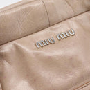 Miu Miu Hand Bag Vitellolux 2way Pink Silver Auth 202001A-18