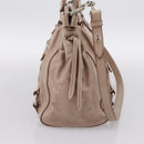 Miu Miu Hand Bag Vitellolux 2way Pink Silver Auth 202001A-3