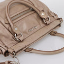 Miu Miu Hand Bag Vitellolux 2way Pink Silver Auth 202001A-6